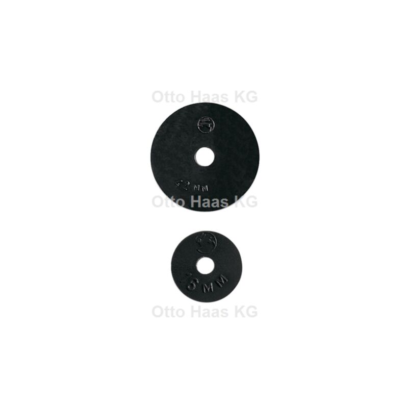 Haas - Oha Qualitäts-Wasserhahnscheibe 3511 11x4x4mm, schwarz
