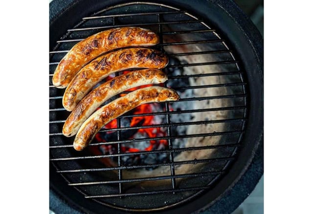 Kamado Grill Holzkohlegrill ø 32 cm 'haiiro' mit Grillrost und Thermometer, Grün - Bbq-toro