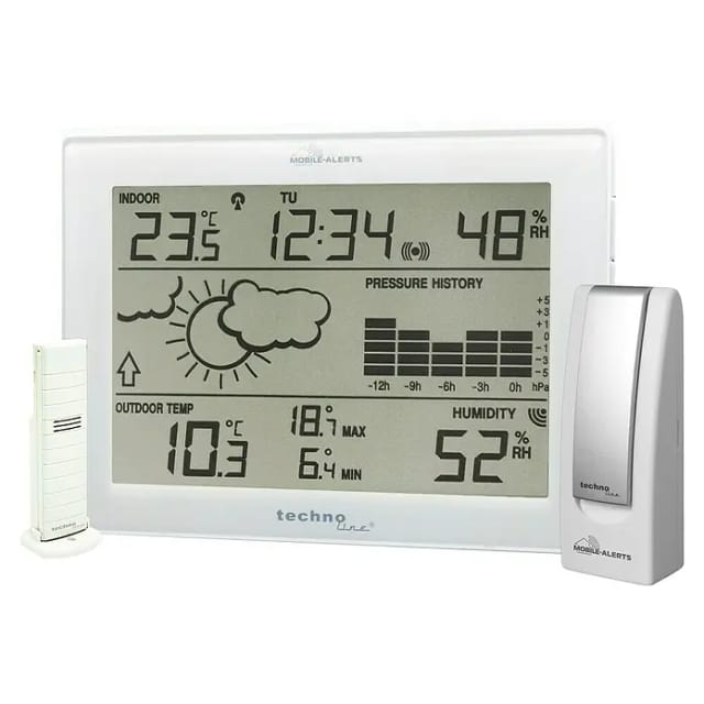 Technoline - Techno Line Mobile Alerts ma 10006 Funk-Wetterstation Vorhersage für 1 Tag Anzahl Sensoren max. 50