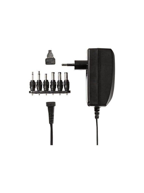 Nedis - Universal natadapter 27 w 3 - 12 v dc 180 m 225 a a 6 stecker svart
