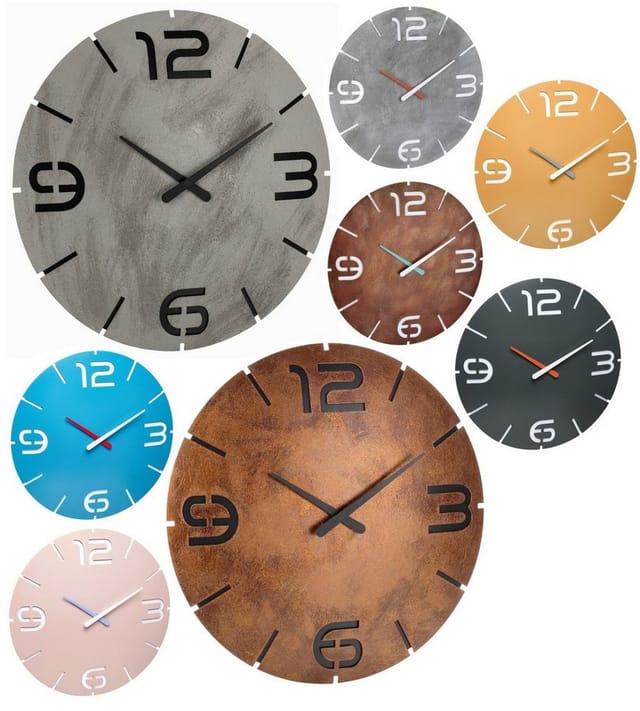 Tfa Dostmann - 60.3536.15 Funk Wanduhr 350 mm x 35 mm Beton-Grau