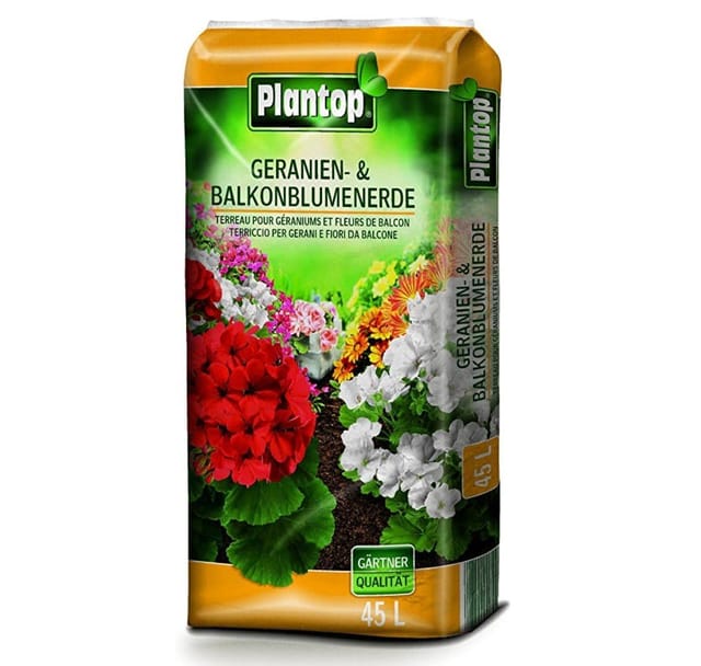 Geranien- und Balkonblumenerde, 45 Ltr - Plantop