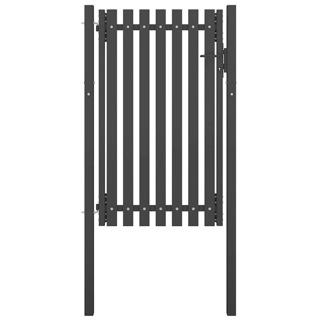 Gartentor Stahl 1x2 m Anthrazit Vidaxl 289730