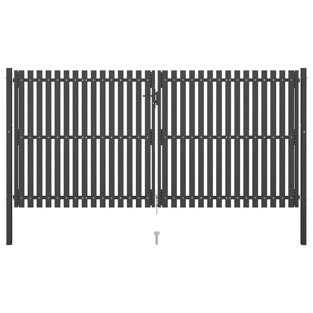 Gartentor Stahl 4x2,25 m Anthrazit Vidaxl