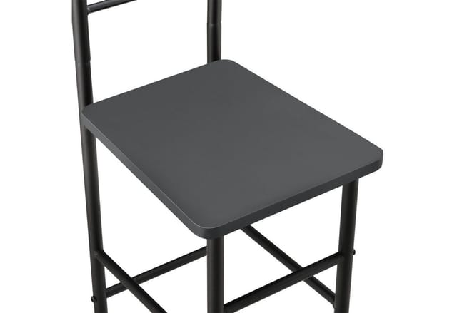 [en.casa] - Herrendiener Stuhl Anaheim 107x45x45 cm Dunkelgra en.casa