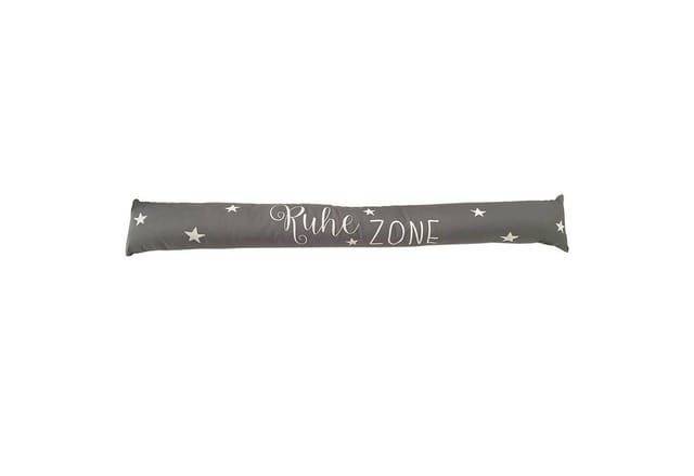 Zugluftstopper Unifarben mit Spruch-M993030-anthrazit