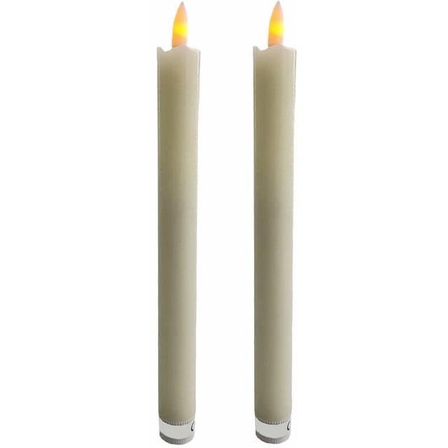 Spetebo - led Stabkerzen 25 cm - 2 Stück - elektrische Kerze flackernd Batterie betrieben
