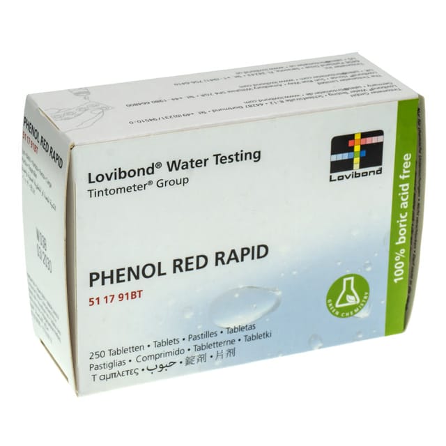 Acquavivastore - Reaktiv red phenol rapid für pooltester, 250 tabletten. Lovibond
