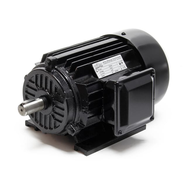 Wiltec - Elektromotor 400 v 1,5 kW (2 ps) 3-phasig 2-polig E-Motor in Bauform B3 2830 U/min mit Aluminiumwicklung, Drehstrommotor