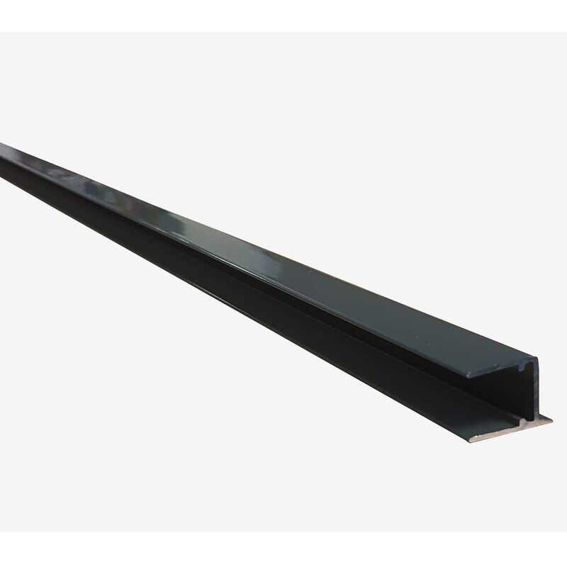 Abdeckprofil für 32 mm dicke zellige Polycarbonatplatte, anthrazitgrau ral 7016, l: 1,25 m