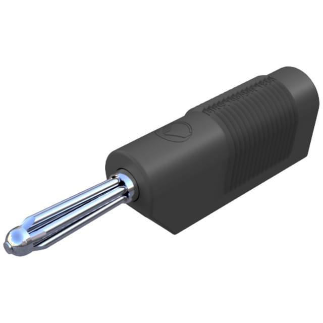 Sks Hirschmann - bsb 20 k Büschelstecker Stecker, gerade Stift-Ø: 4 mm Schwarz 1 St.