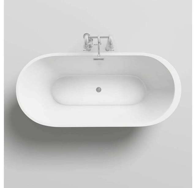Home Deluxe - Freistehende Badewanne codo - 170 x 80 cm Weiß Farbe: Weiß Badewanne Acrylwanne Wannen Duschen