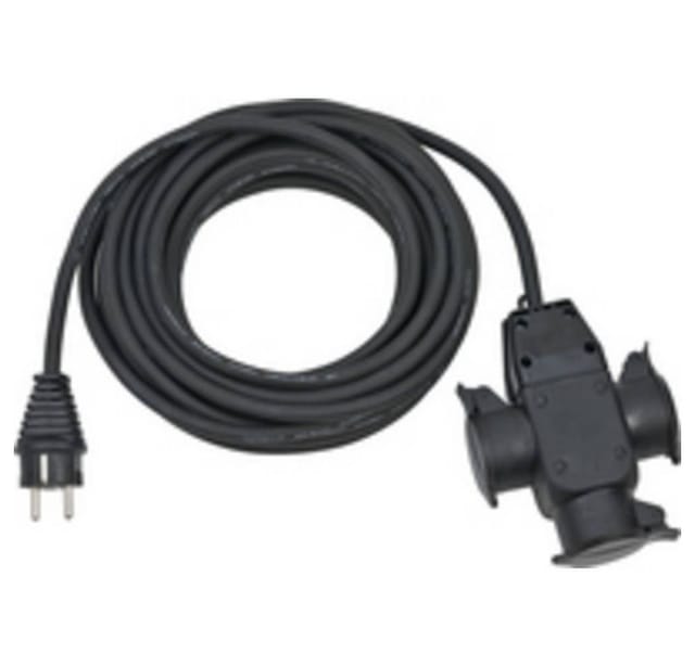 Brennenstuhl - 1167810301 Strom Verlängerungskabel Schwarz 10.00 m H07RN-F 3G 1,5 mm²