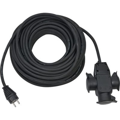 Brennenstuhl - 1167820301 Strom Verlängerungskabel Schwarz 25.00 m H05RN-F 3G 1,5 mm²