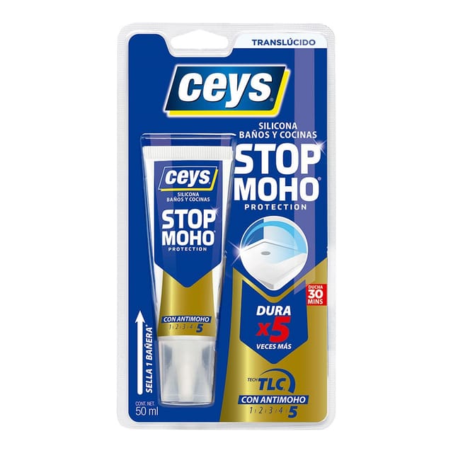 CEYS Langlebiges transparentes Anti-Schimmel-Dichtungsmittel 50 ml 505584