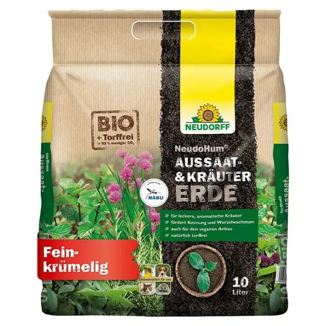 NeudoHum Aussaat- & Kräutererde 10 Liter - Neudorff