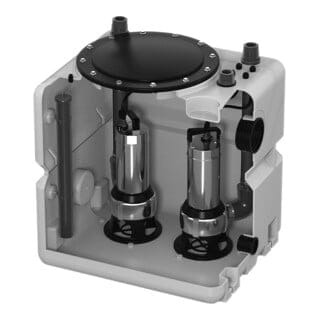 Grundfos Hebeanlage DUOLIFT.270.50.APB Behälter+Innenleben, 97642388
