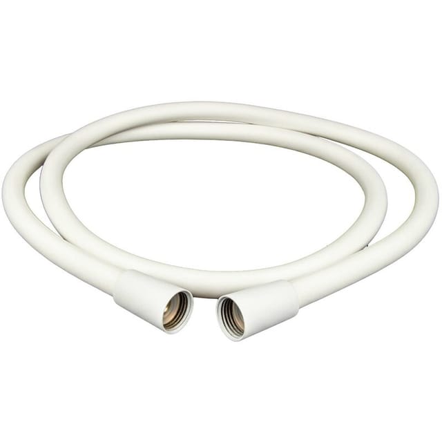 Tecuro - premium Brauseschlauch, Länge 200 cm x 1/2 Zoll - matt weiß, mit glatter Oberfläche
