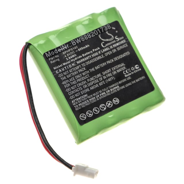 vhbw Akku Ersatz für Velleman BPHPS140 für Oszilloskop, Messgerät (800mAh, 4,8V, NiMH)