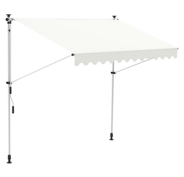 Mucola - Klemmmarkise 250 cm Balkon Markise Sonnenschutz Terasse Fenstermarkise Creme