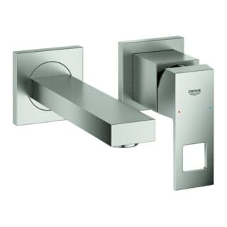 Grohe Eurocube - Unterputz-Waschtischarmatur, 2-Loch-Montage, Supersteel 19895DC0
