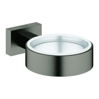 Grohe Essentials Halter Cube, Hard Graphite gebürstet