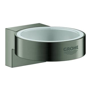 Halter Selection 41027 für Glas/Seifenspender hard graphite geb.