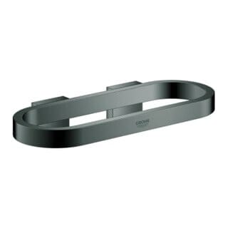Selection Handtuchring und Halter, Hard Graphite, 200mm für Seifenschale und Duschablage - Grohe