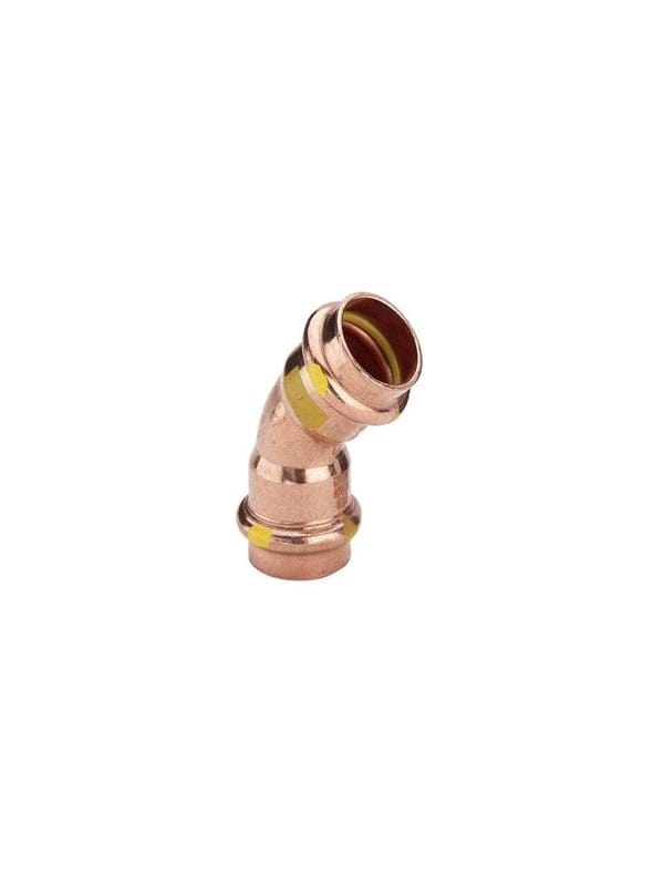 Viega Italia Srl - Viega Bogen 45 Grad mit sc Profipress g 2626 für Gas in 22mm Kupfer