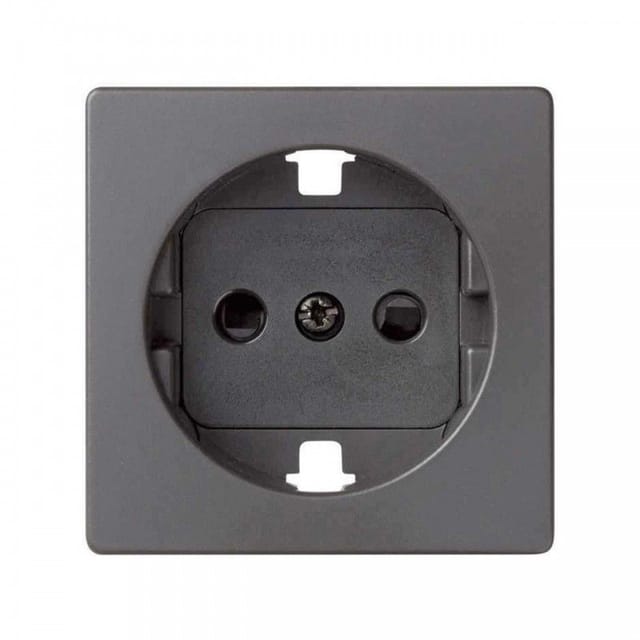 Simon 82 Konzept Schuko Sockel Basiskappe Titan SIMON 8200041-096
