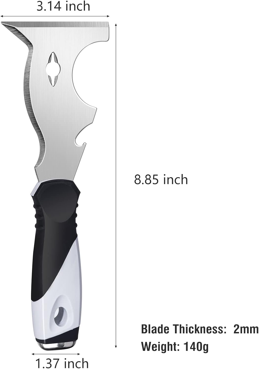 [french Days]grattoir À Peinture 10 En 1, Couteau À Mastic, Outil De Peintre Multi-usage, Outil De Grattoir À Peinture Pour Le Bois, Grattoir En Métal Avec Extrémité En Marteau, Grattoir À Lame De Ras