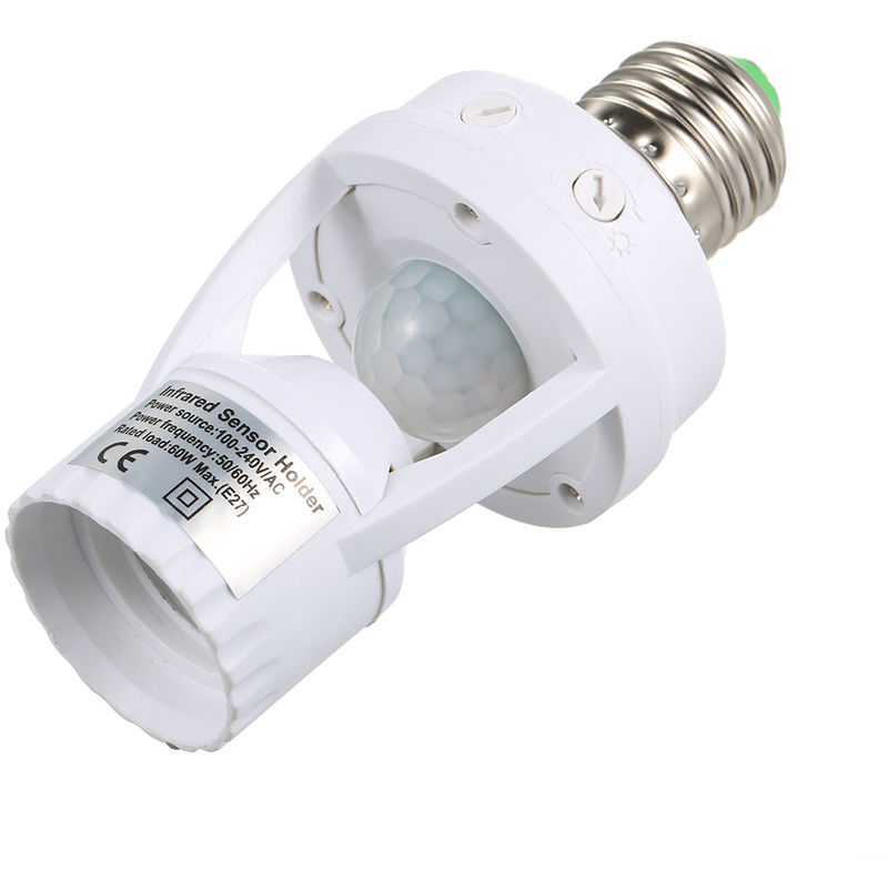 [french Days]ampoule Led De Capteur De Mouvement P27 E27, Commutateur De Support De Lampe Automatique