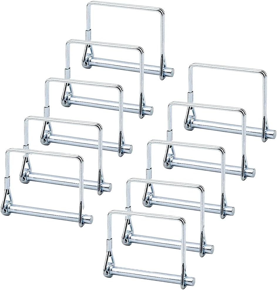 [french Days]goupille Verrouillage Carrée, 10 Pièces Goupille Verrouillage L'Arbre, Goupille Verrouillage 1/4", Goupille D'Attelage, Pour Remorquage De Remorque De Jardin Pelouse De Ferme (argent)