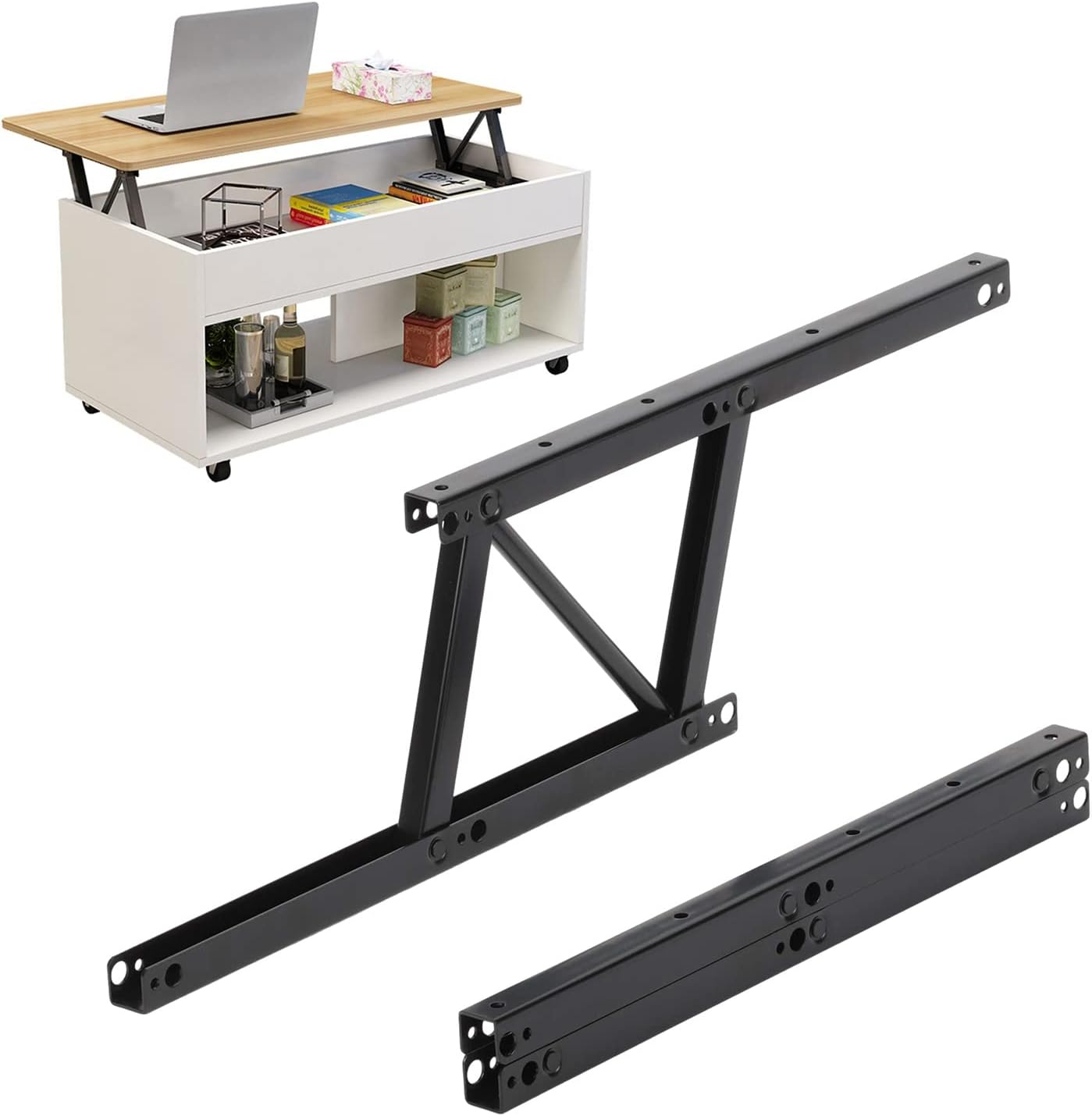 [french Days]paire De Mécanisme De Table, Charnière De Table Basse, Mécanisme De Levage, Charnières À Ressort Tampon Pliables, Charnières De Levage À Pression D'Air