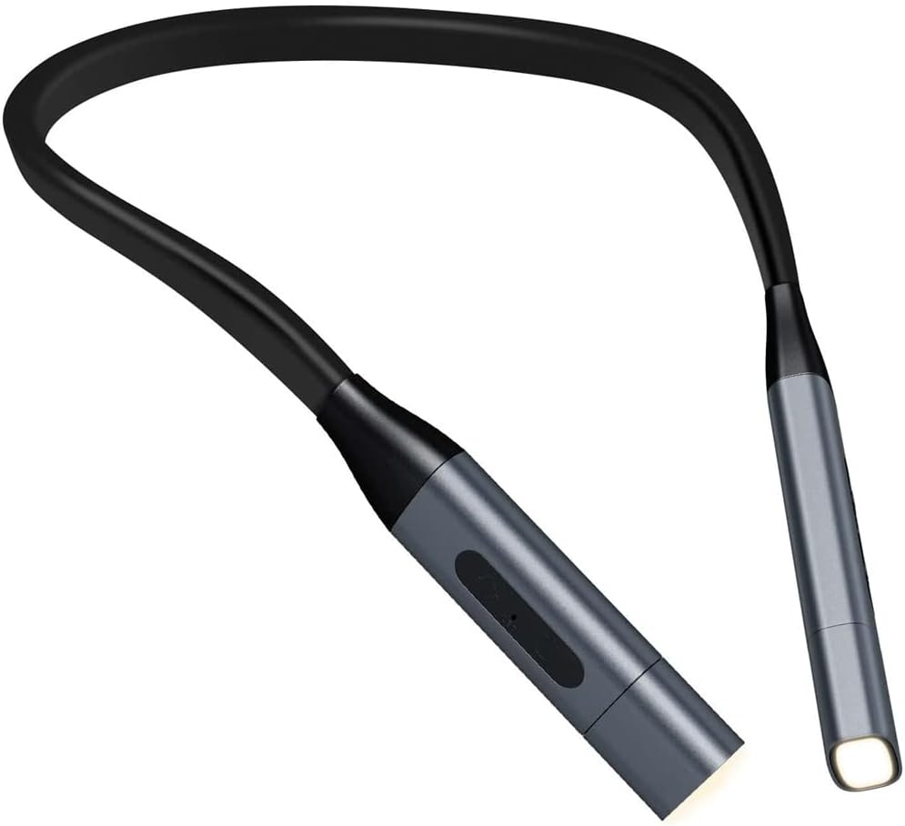 [french Days]led Lampe De Lecture, Liseuse Usb Rechargeable Lumière Pour Les Yeux De Nuit, Hug Light 3 Modes De Luminosité, Lumière De Livre Flexible À 360 °, Dans Un Éclairage De Lit (gris)