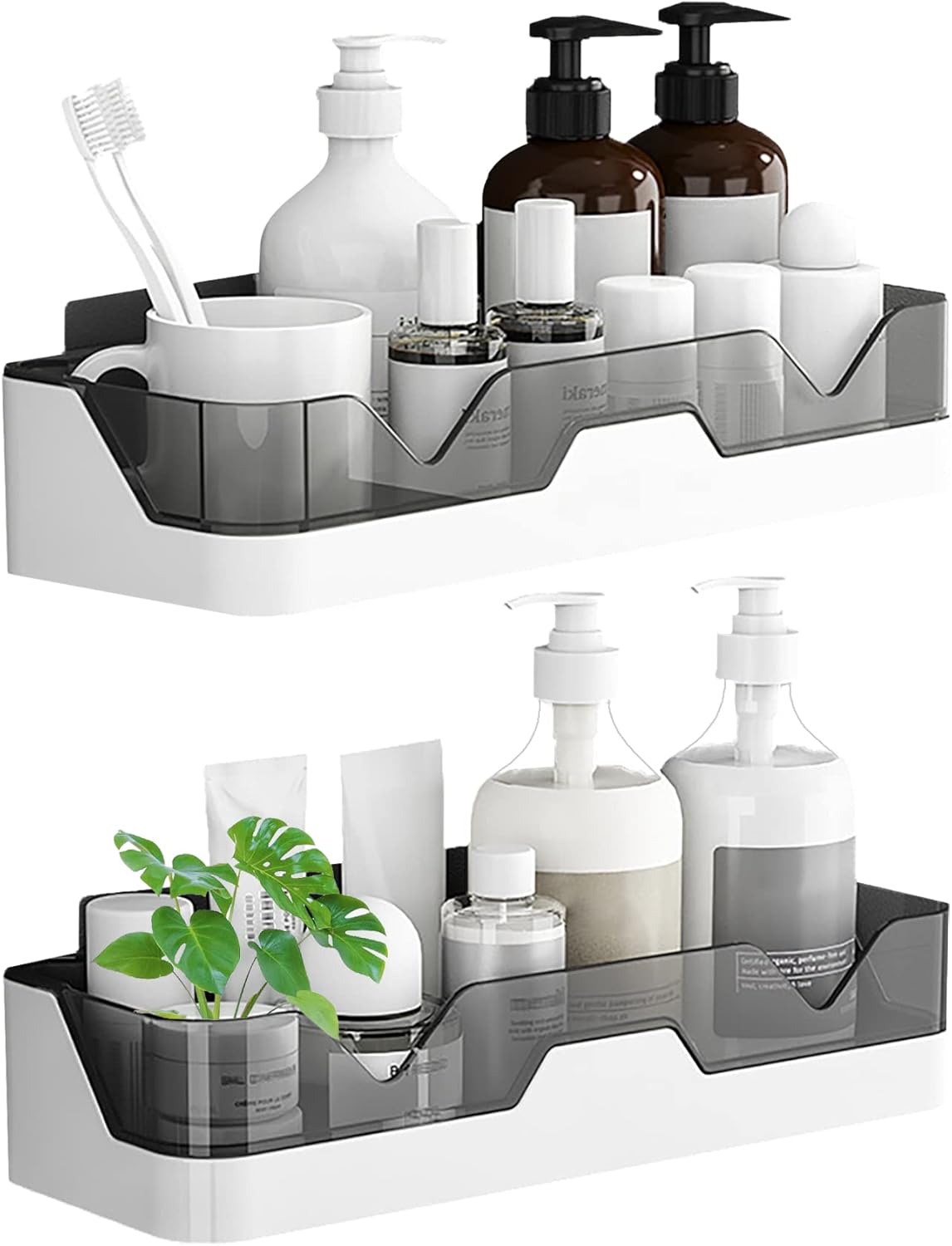 [french Days]lot De 2 Etagère De Douche Sans Perage, Rangement Douche Pour Salle De Bain/cuisine/chambre