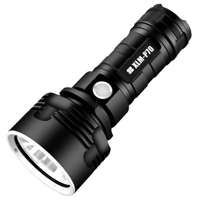 [french Days]p70 Lampe Torche, 30000-100000 Lumens Haute Puissance Led Lampe De Poche Étanche Ultra Lumineuse, Lampe De Poche Xlm-p70 50w La Plus Puissante À 3 Modes (batterie Unique, 50w-p70)