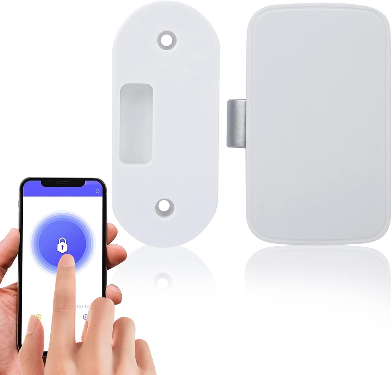 [french Days]serrure Intelligente D'Armoire Bluetooth - Verrouillage Invisible Sans Clé App Déverrouillage À Distance Pour La Sécurité Des Fichiers/garde-robe/armoire À Chaussures/bote