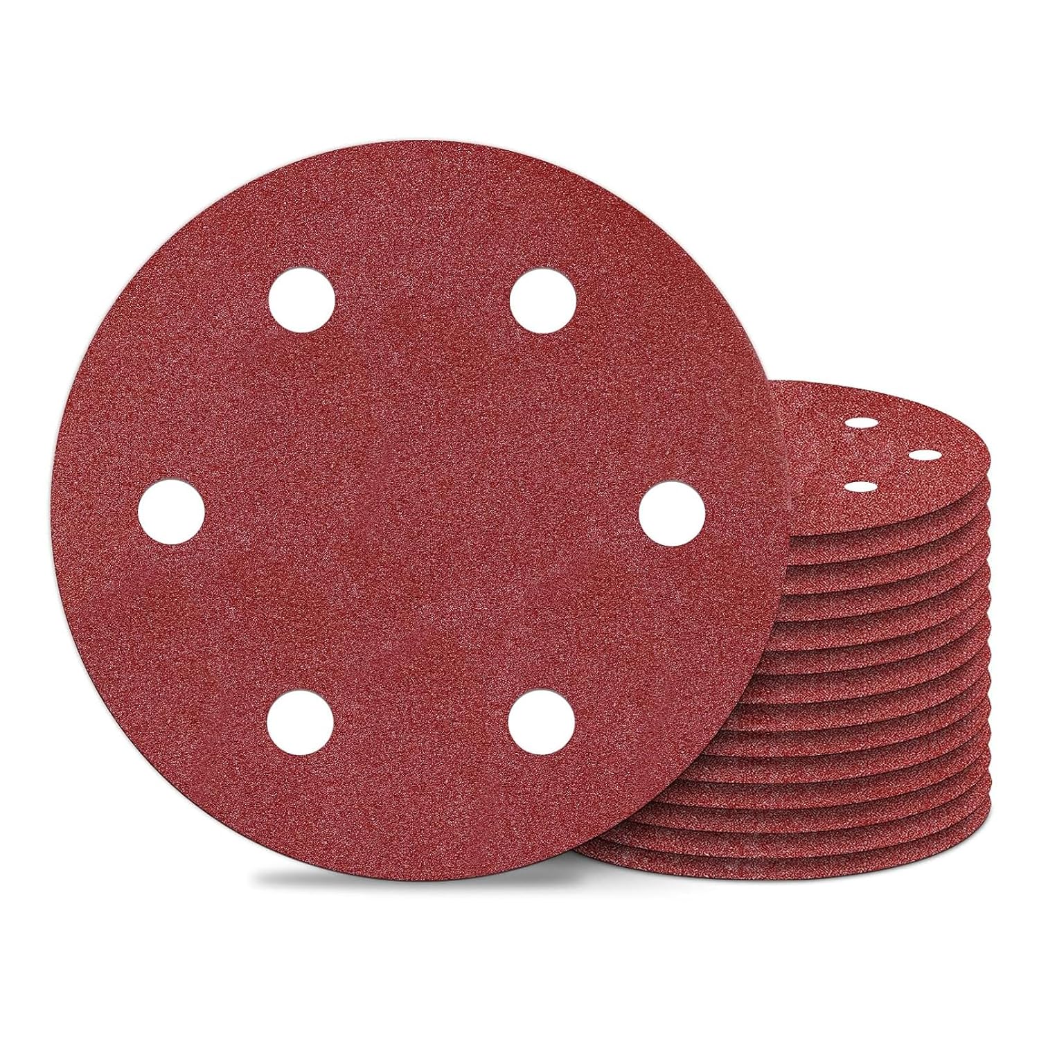 [french Days]10 Pièces Disque Abrasif 225 Mm Disque De Ponçage 60 Grain Pour Les Ponceuses À Long Col, Les Meuleuses De Cloison Sèche De 6 Trous Ronds Papier Abrasif