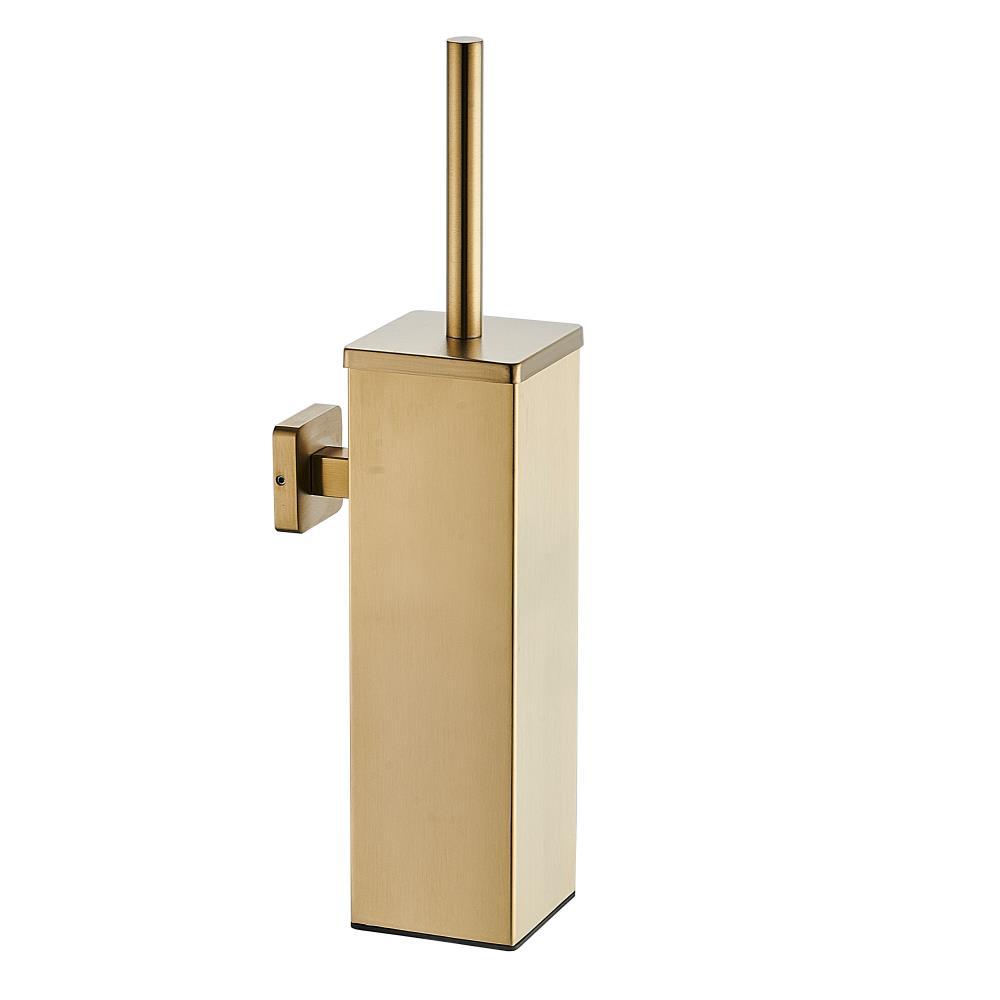 [french Days]porte-brosse De Toilette En Acier Inoxydable 304 Mural Doré (or)