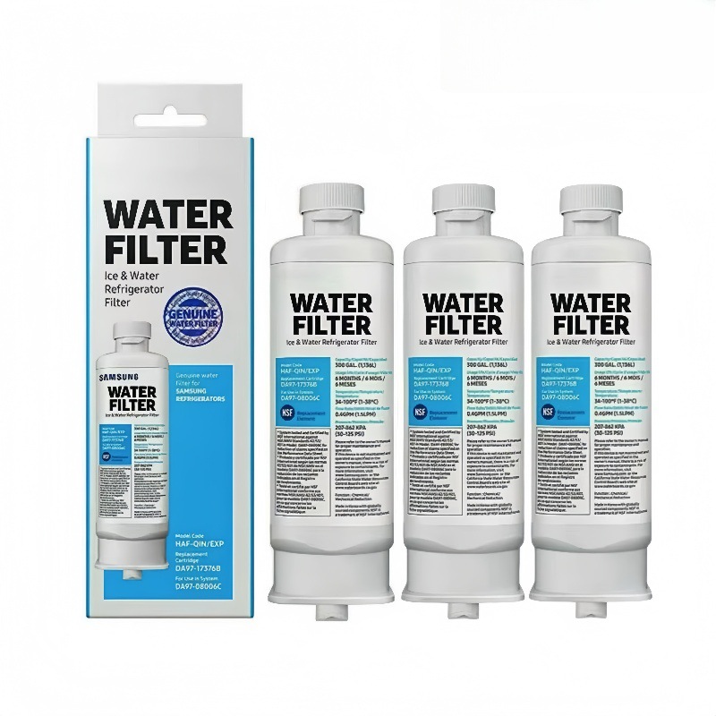 [french Days]lot De 3 Filtres À Eau De Réfrigérateur De Rechange Da97-17376b Da97-08006c Haf-qin Haf-qin/exp Pour Réfrigérateurs Samsung Multi-portes
