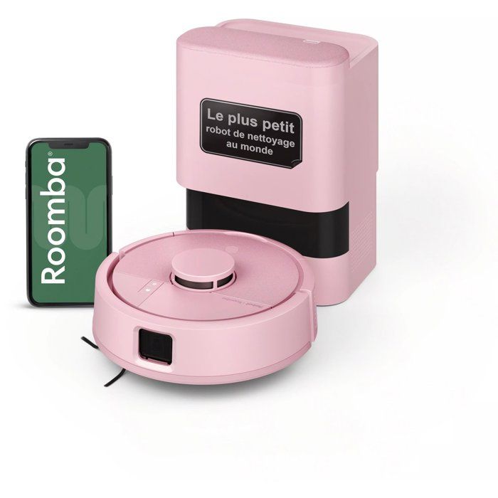 Irobot Roomba Mini Rose - Saug- Und Wischroboter + Auto-entleerungsstation - 7000 Pa - Staubbeutel (station) 2,5 L