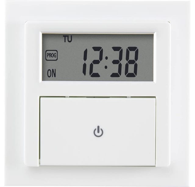 Sygonix - SY-4504968 Unterputz-Timer digital Wochenprogramm 1800 w Countdown-Funktion, inkl. Aufput