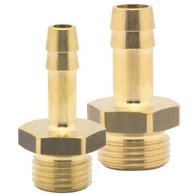 Schlauchtülle mit Außengewinde, ag 3/8, 6 mm, Messing, 1 Stk. Packung - sb - Elmag