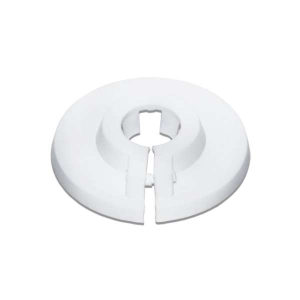 Sanundo - pvc Scharnier-Kunststoffrosette Wandrosette Rosette Kunststoff weiß für Rohre Ø16mm