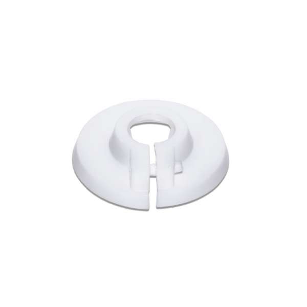 Sanundo - pvc Scharnier-Kunststoffrosette Wandrosette Rosette Kunststoff weiß für Rohre Ø12mm