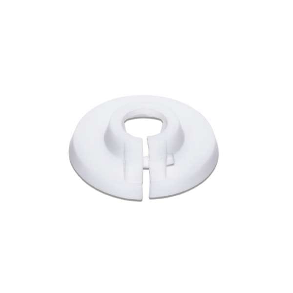 Sanundo - pvc Scharnier-Kunststoffrosette Wandrosette Rosette Kunststoff weiß für Rohre Ø12mm