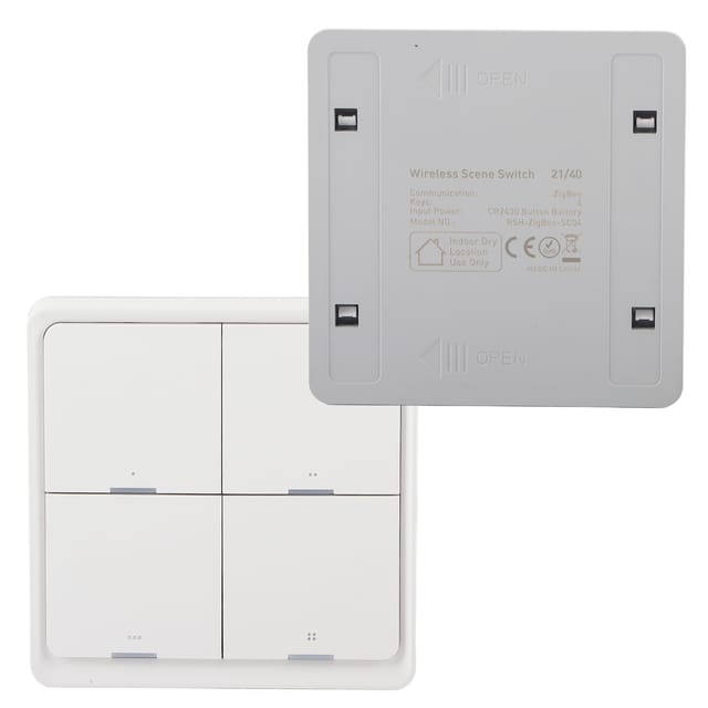 Intelligenter 4-wege-funk-wandschalter, Steuerbar Über Eine Mobile App Mit Zigbee