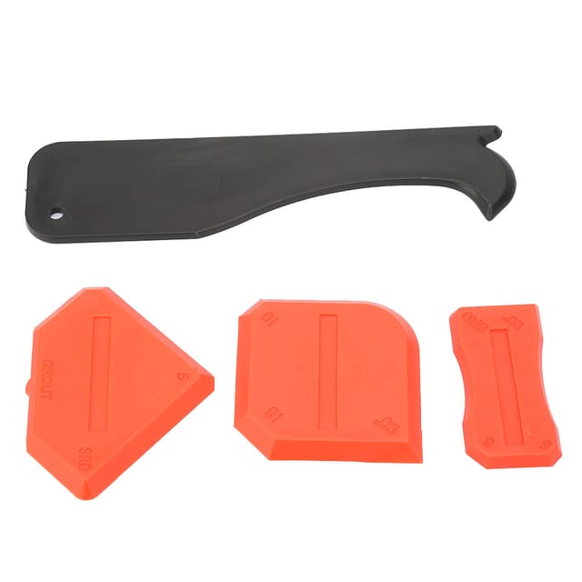 Verfugungswerkzeug-set - 4-teiliger Silikon-dichtstoffschaber Für Glas Und Zement (rot)