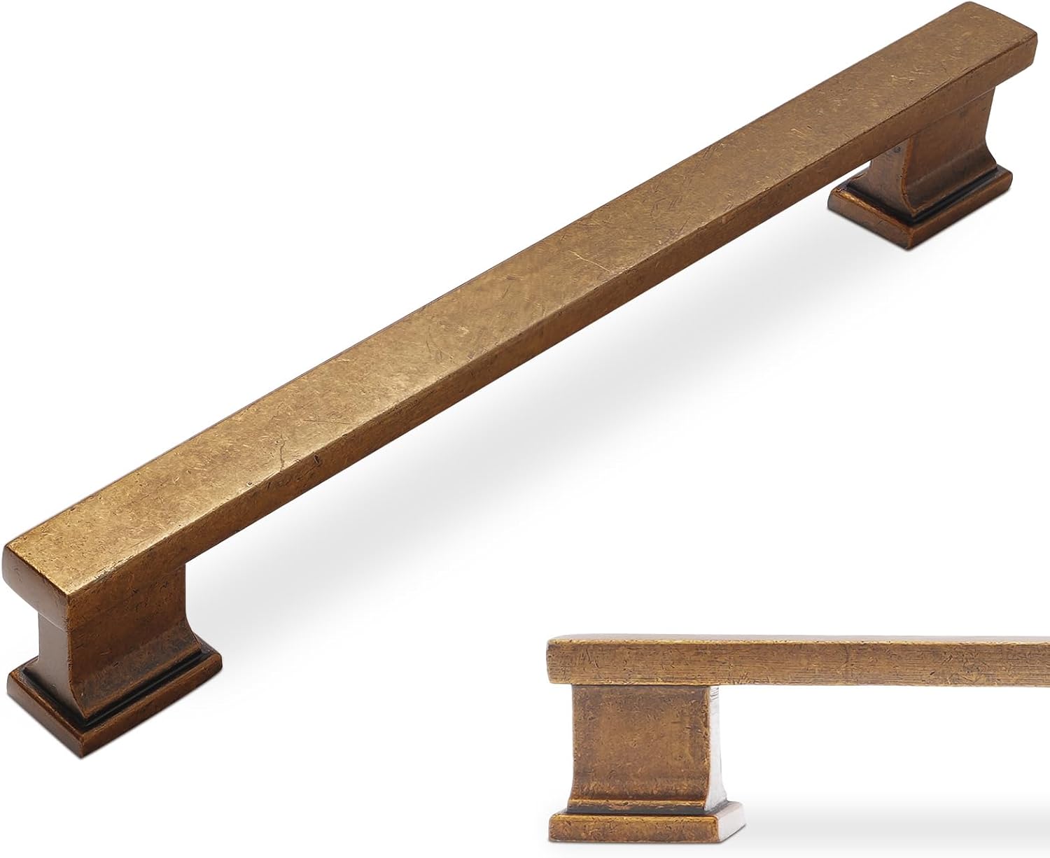 Antike Küchenschrankgriffe Aus Bronze (2 Stück), Vintage-schubladengriffe, Küchenschrankbeschläge (lochabstand: 76 Mm)